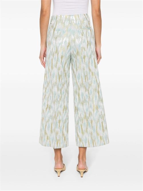 PRINTED CROPPED TROUSERS