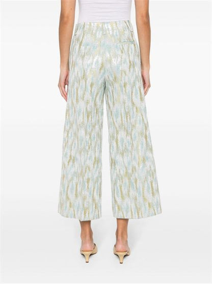 PRINTED CROPPED TROUSERS