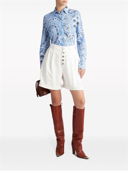 COTTON AND SILK BLEND SHIRT