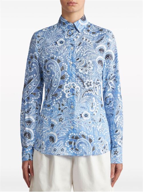 COTTON AND SILK BLEND SHIRT