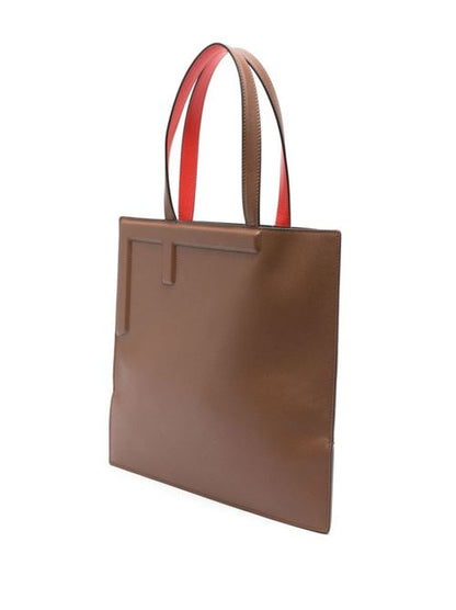 FENDI FLIP MEDIUM LEATHER TOTE