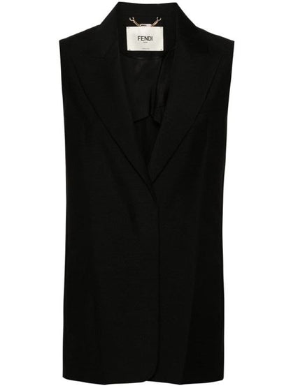 WOOL SINGLE-BREASTED VEST