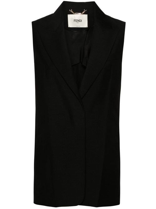 WOOL SINGLE-BREASTED VEST