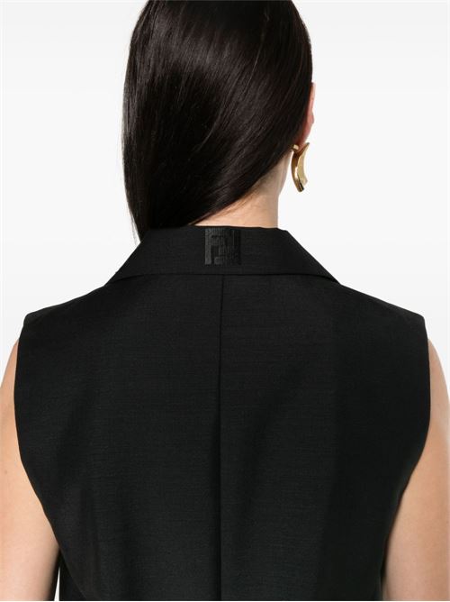WOOL SINGLE-BREASTED VEST