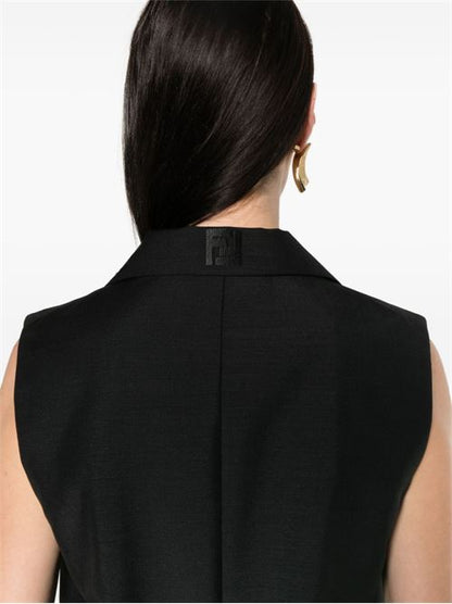 WOOL SINGLE-BREASTED VEST