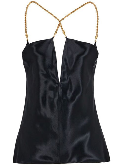 SATIN SLEEVELESS TOP