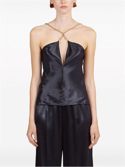 SATIN SLEEVELESS TOP