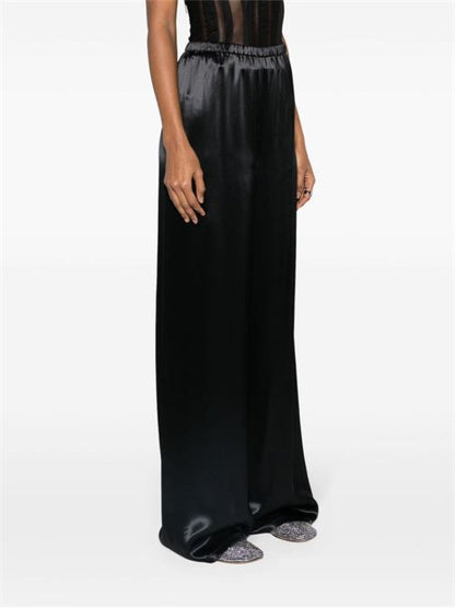 SATIN WIDE LEG TROUSERS