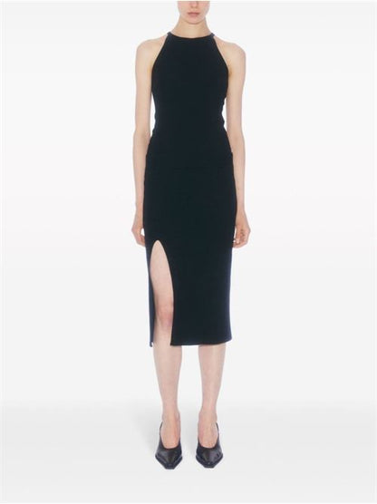 CABLE KNIT ASYMMETRICAL SKIRT