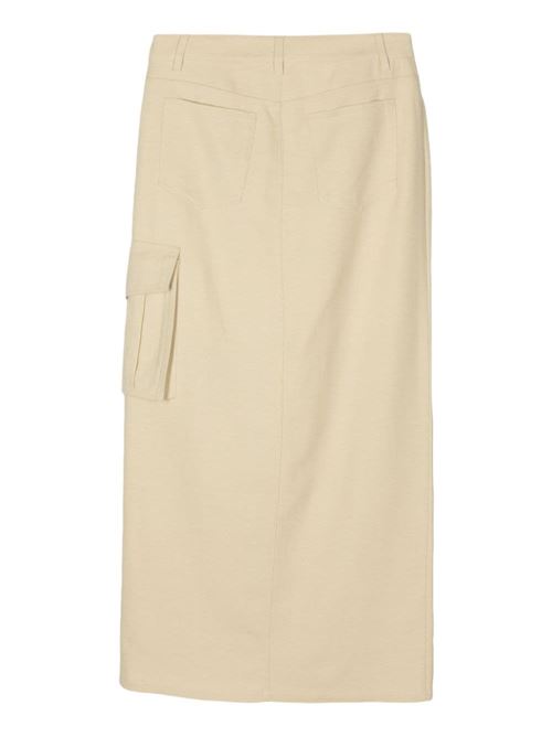 CREPE CARGO SKIRT
