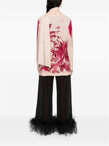 PRINTED CREPE DE CHINE SHIRT