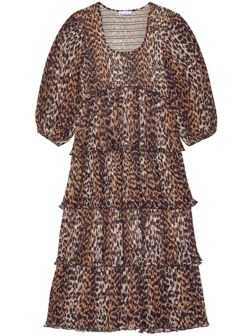 LEOPARD PRINT MIDI DRESS