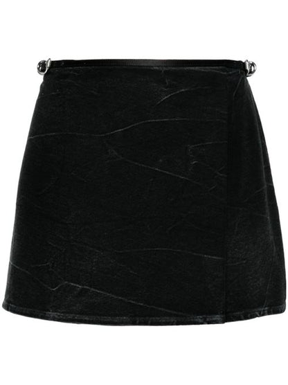 VOYOU DENIM MINI SKIRT
