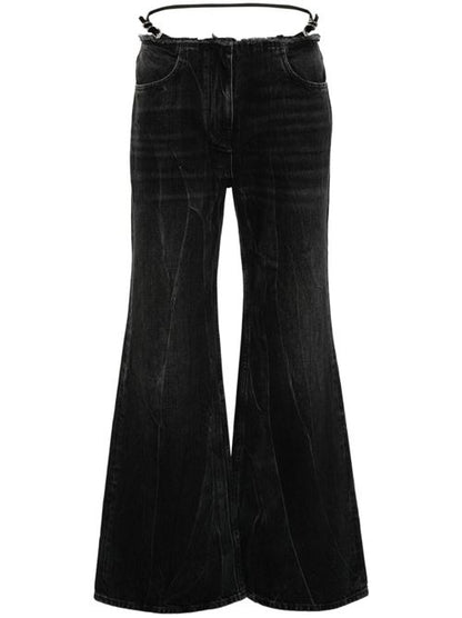 WIDE-LEG DENIM COTTON JEANS