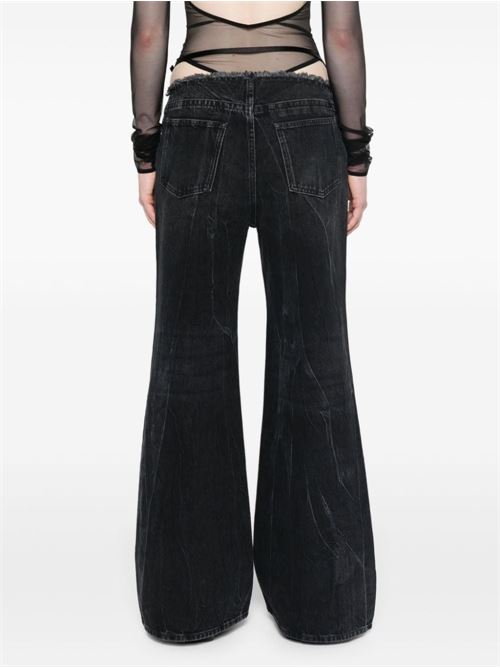 WIDE-LEG DENIM COTTON JEANS