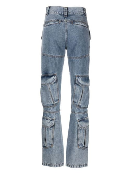 CARGO DENIM COTTON JEANS