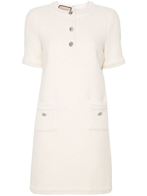 WOOL TWEED DRESS