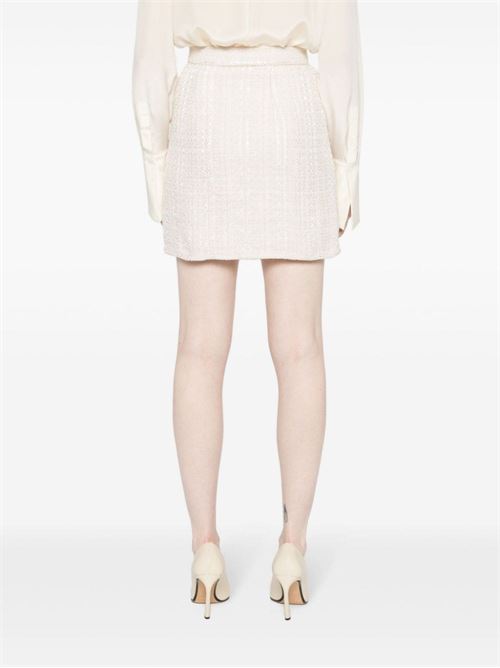 COTTON BLEND WRAPPED SKIRT