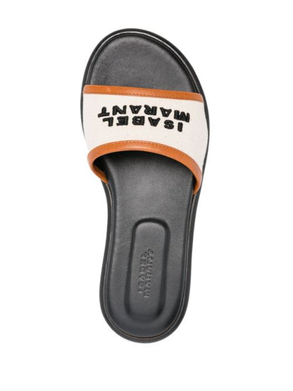 VIKEE LOGO FLAT SANDALS