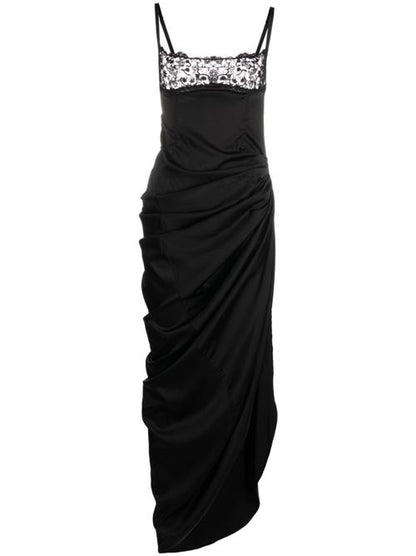 LA SAUDADE LONGUE BRODÉE DRESS