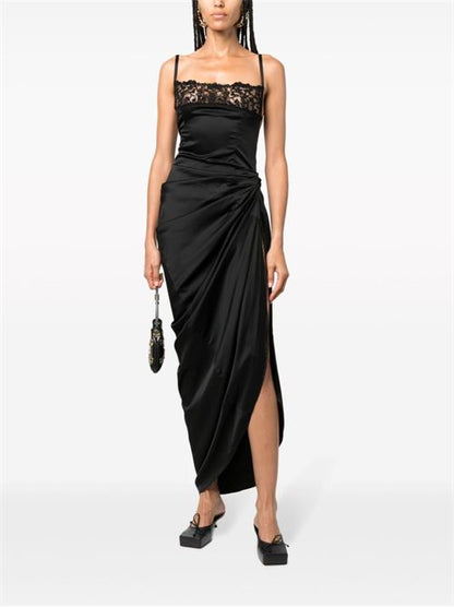 LA SAUDADE LONGUE BRODÉE DRESS