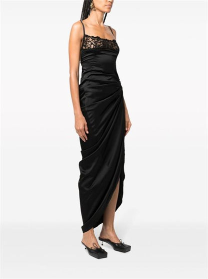 LA SAUDADE LONGUE BRODÉE DRESS
