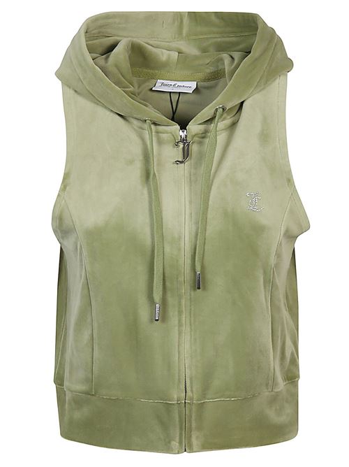GILLY LOGO VELOUR GILET