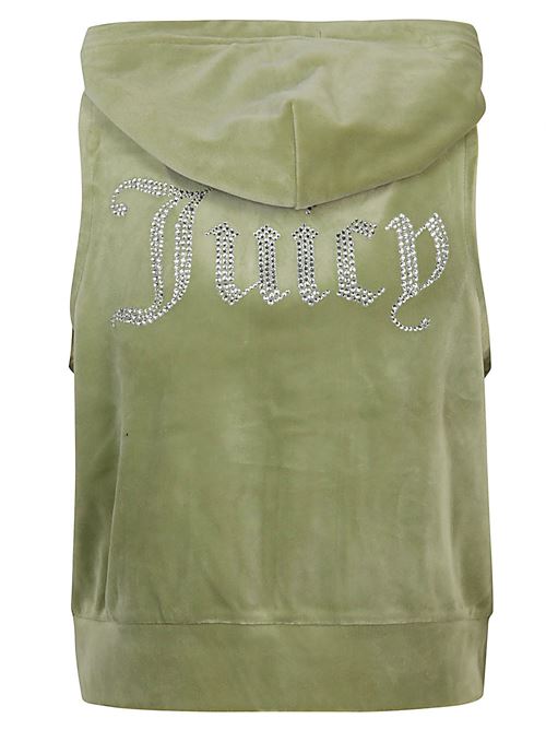 GILLY LOGO VELOUR GILET