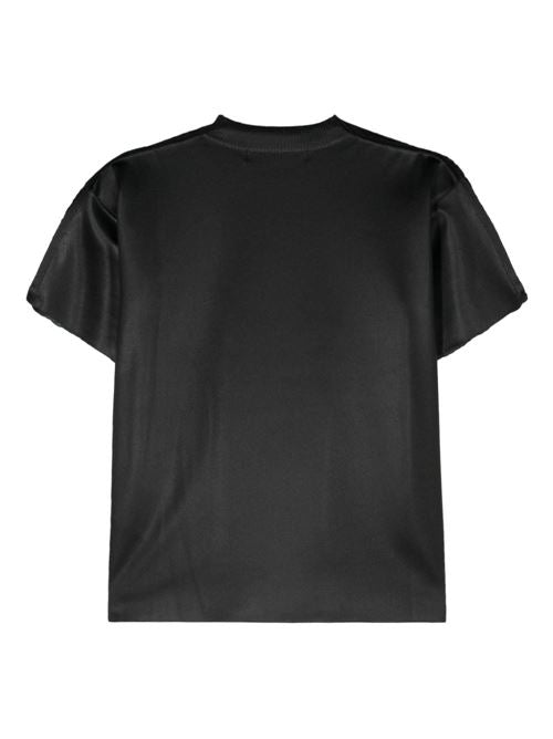 OPEN-KNIT CREWNECK T-SHIRT