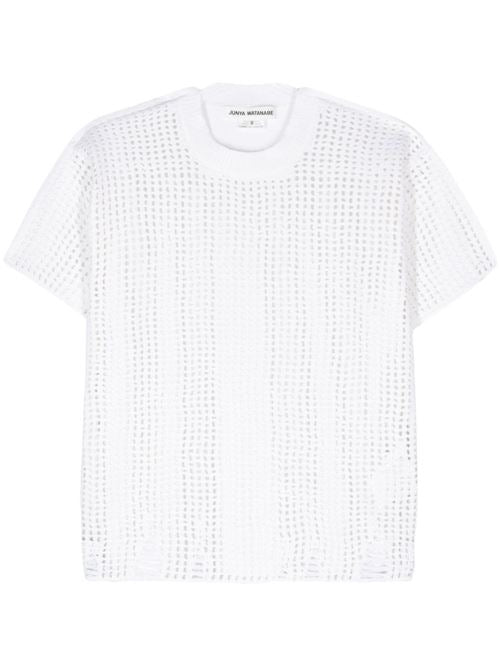 OPNE-KNIT CREWNECK T-SHIRT
