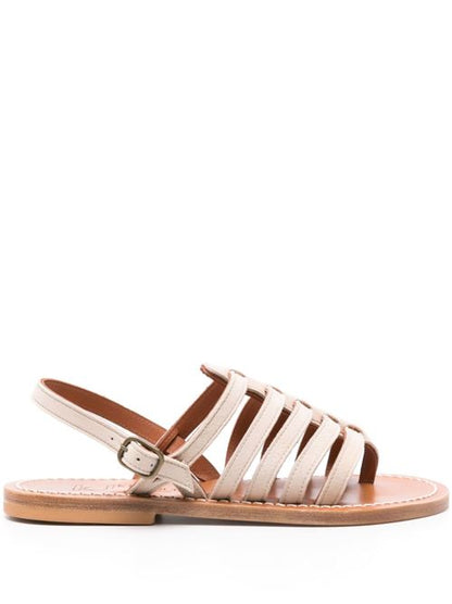 HOMERE LEATHER FLAT SANDALS