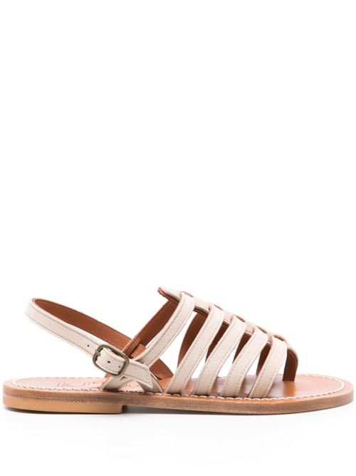 HOMERE LEATHER FLAT SANDALS