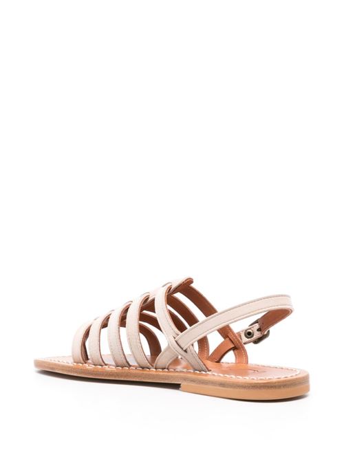 HOMERE LEATHER FLAT SANDALS