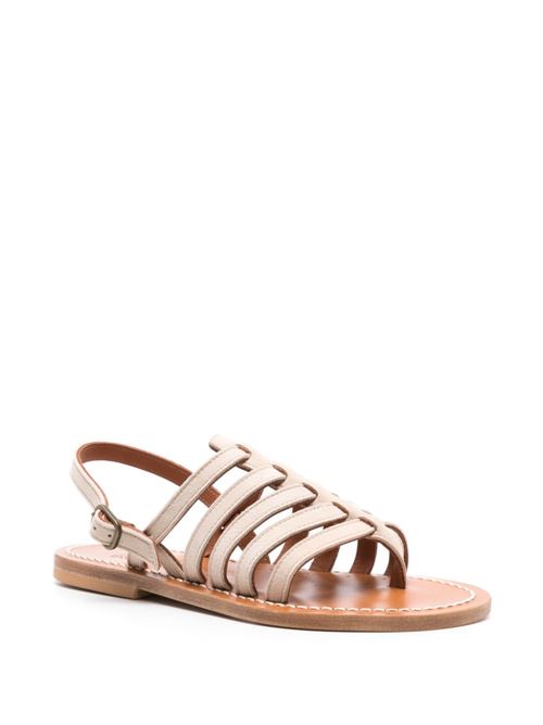 HOMERE LEATHER FLAT SANDALS
