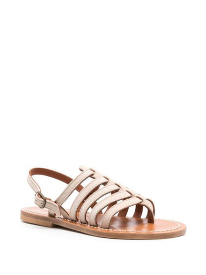 HOMERE LEATHER FLAT SANDALS