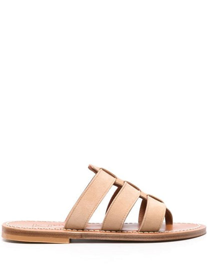 DOLON LEATHER FLAT MULES