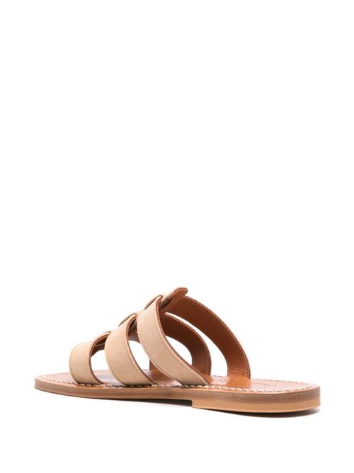 DOLON LEATHER FLAT MULES