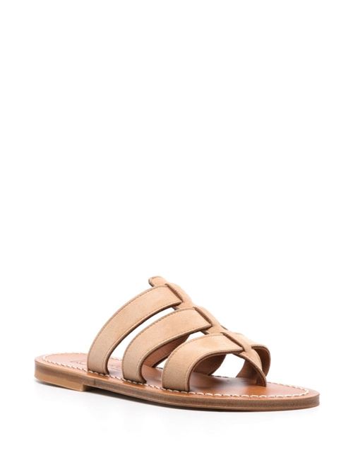 DOLON LEATHER FLAT MULES