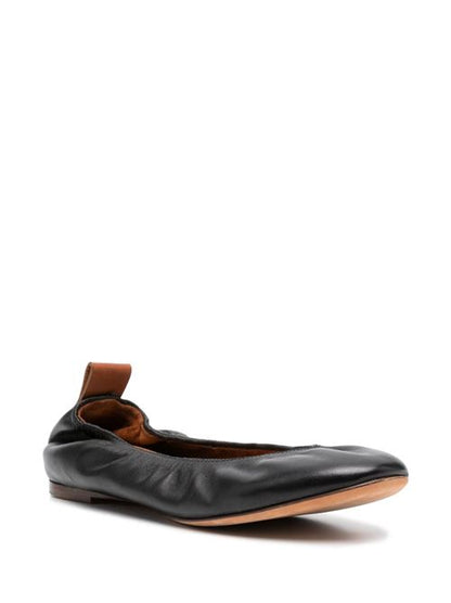 LEATHER BALLET FLATS