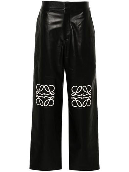 ANAGRAM BAGGY LEATHER TROUSERS