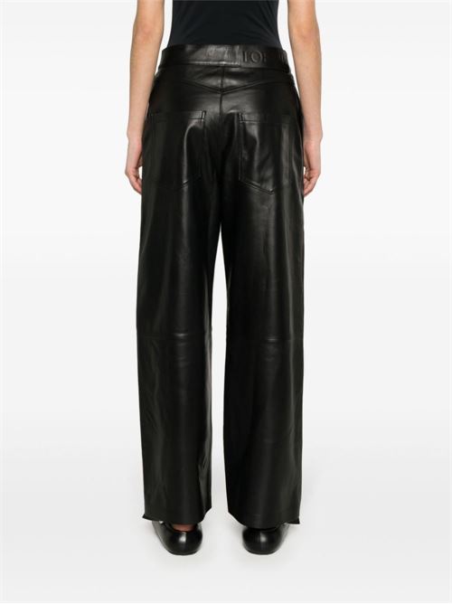ANAGRAM BAGGY LEATHER TROUSERS