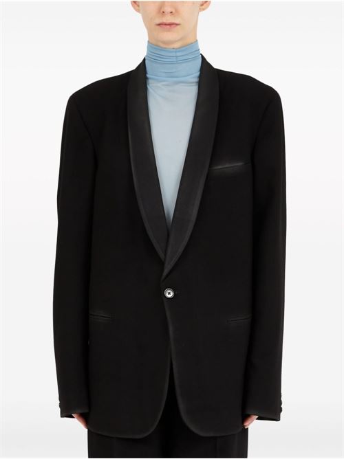 WOOL SINGLE-BREASTED BLAZER JACKET