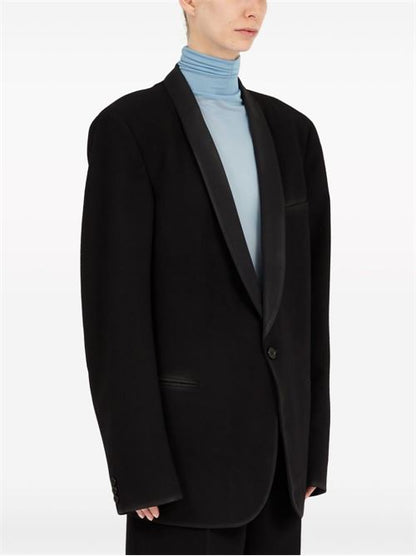 WOOL SINGLE-BREASTED BLAZER JACKET