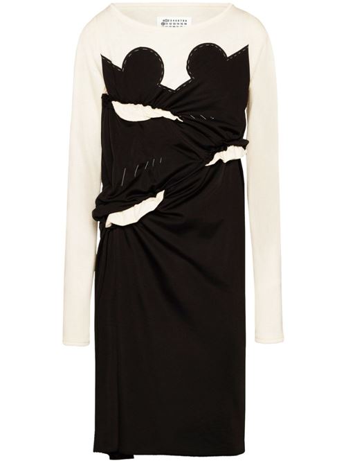 COTTON BLEND MIDI DRESS