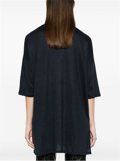 LINEN BLEND TUNIC DRESS