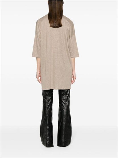 LINEN BLEND TUNIC DRESS