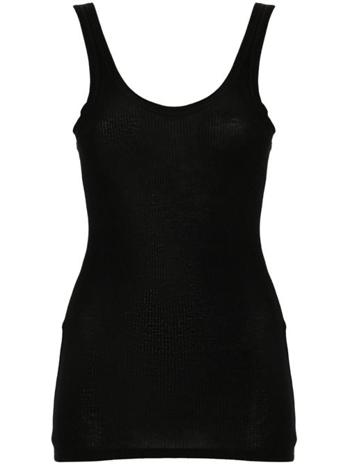 RIBBED VISCOSE TANK TOP