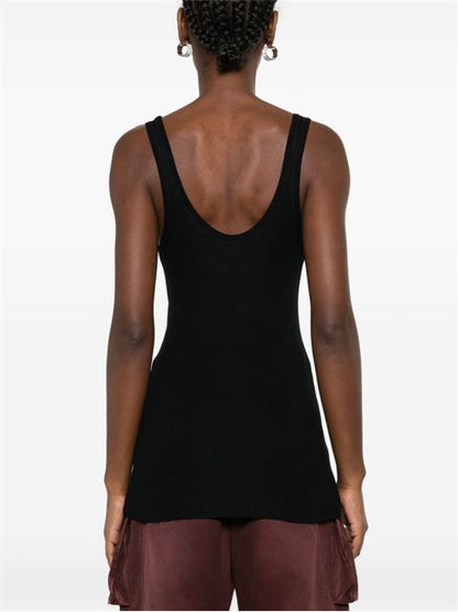 RIBBED VISCOSE TANK TOP