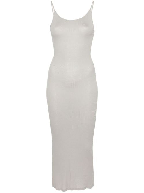 RIBBED VISCOSE LONG DRESS
