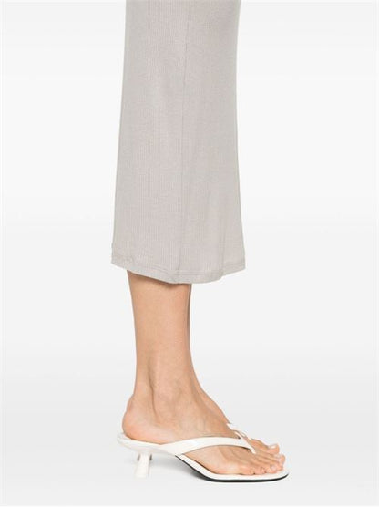 RIBBED VISCOSE LONG DRESS
